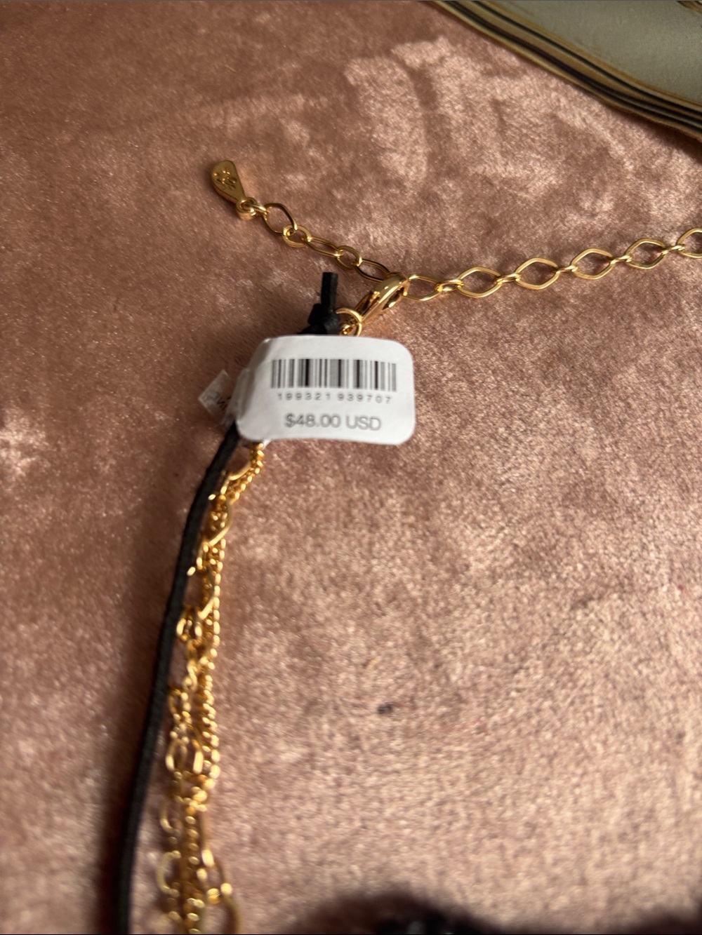 Free People Black and Gold Layered Bead Necklace Set - Picture 3 of 3